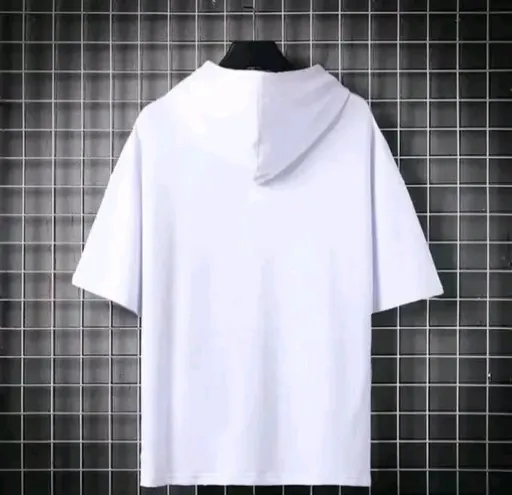 Men’s Cotton Blend Half Sleeve Hoodie T-Shirts – Premium Quality, Budget Friendly, Ideal for Party & Casual Wear | Trendy Fashion Style