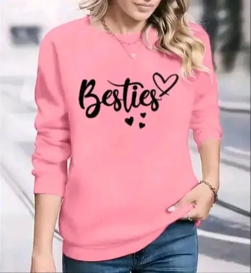 Girls’ Printed Cotton Blend Top T-Shirt